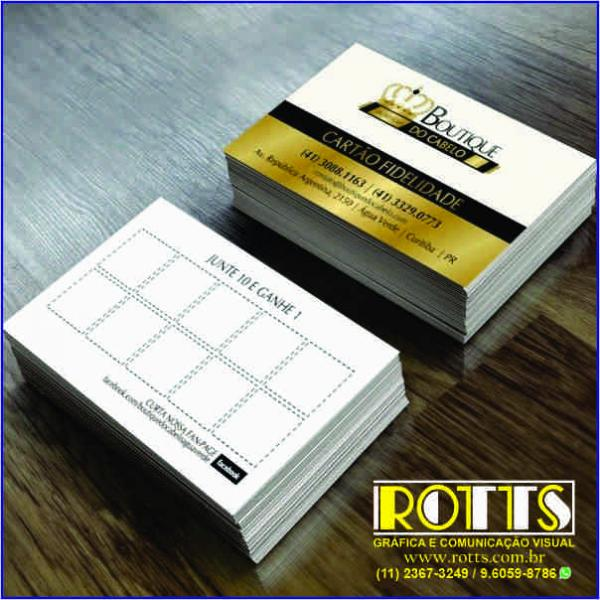 CARTÃO DE VISITA 250g/m² 4×1 cores