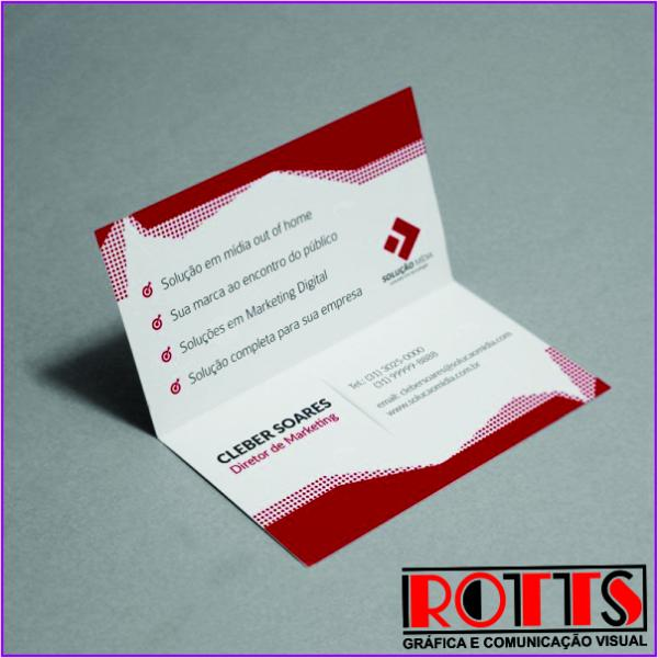 CARTÃO DE VISITA DUPLO 250g/m² 4×4 cores