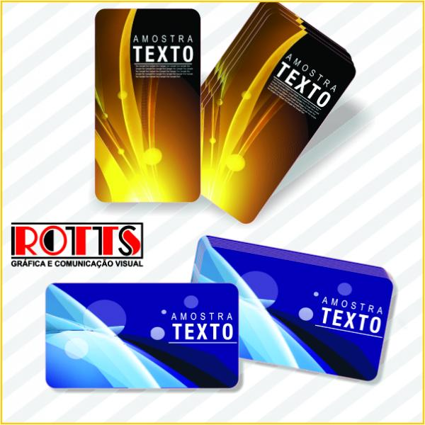 CARTÃO DE VISITA – CANTOS ARREDONDADOS 300g/m² 4×0 cores