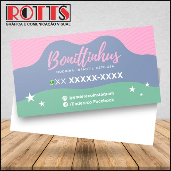 CARTÃO DE VISITA FOSCA  300g/m² 4×0 cores